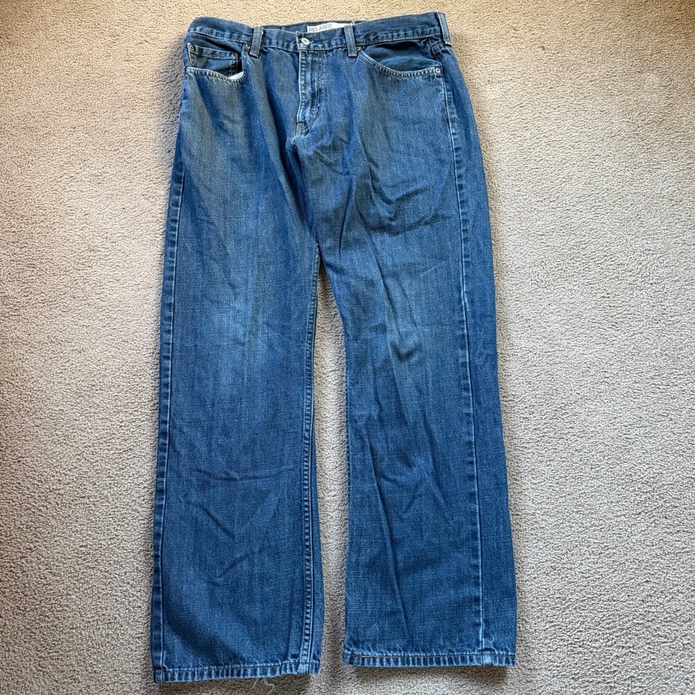 Vintage Y2K Levi's 559 Relaxed Straight Fit Jeans Men's 36x32 Dark Wash Skater